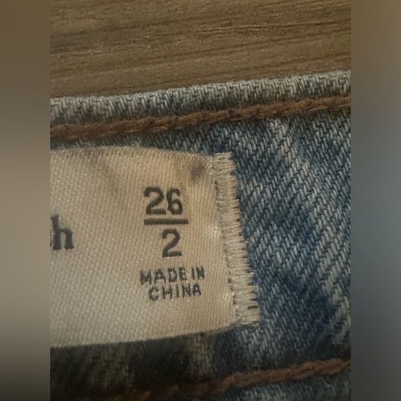 Abercrombie & Fitch Light Blue Denim Midi Skirt - Picture 6 of 7